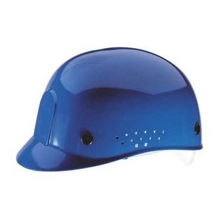 Msa Safety Cap, Bump, Suspension Withsweatband, Blue 10033650